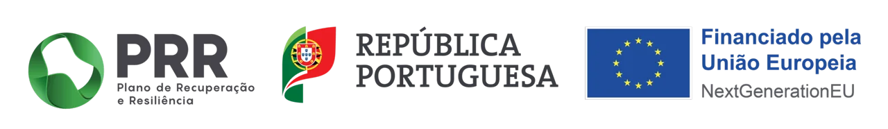 PRR – Plano de Recuperação e Resiliência, República Portuguesa, Financiado pela União Europeia NextGenerationEU